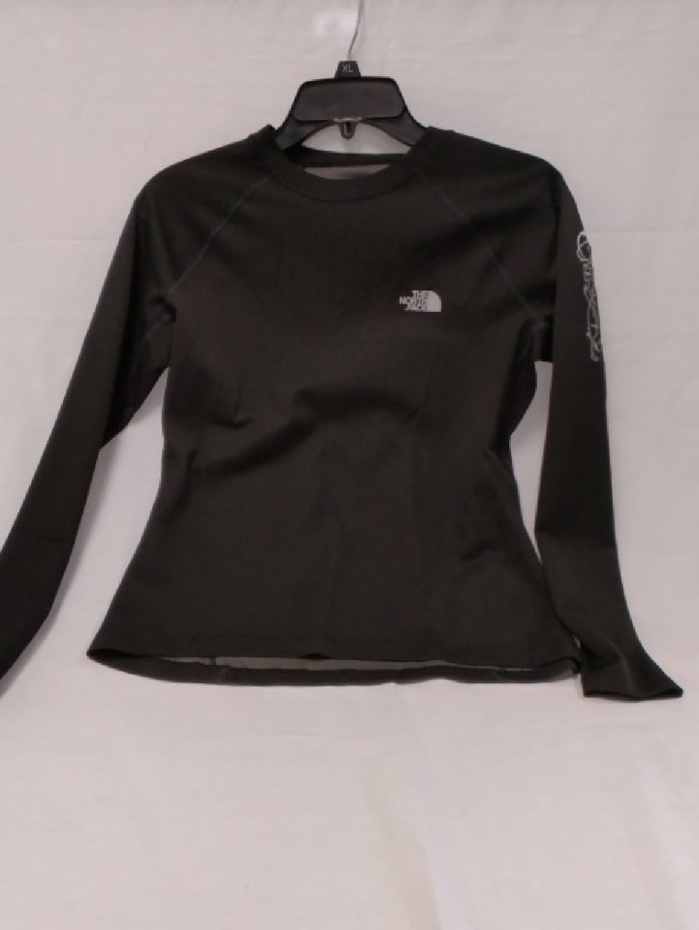 The North Face Black Long-Sleeve Crew Logo Top